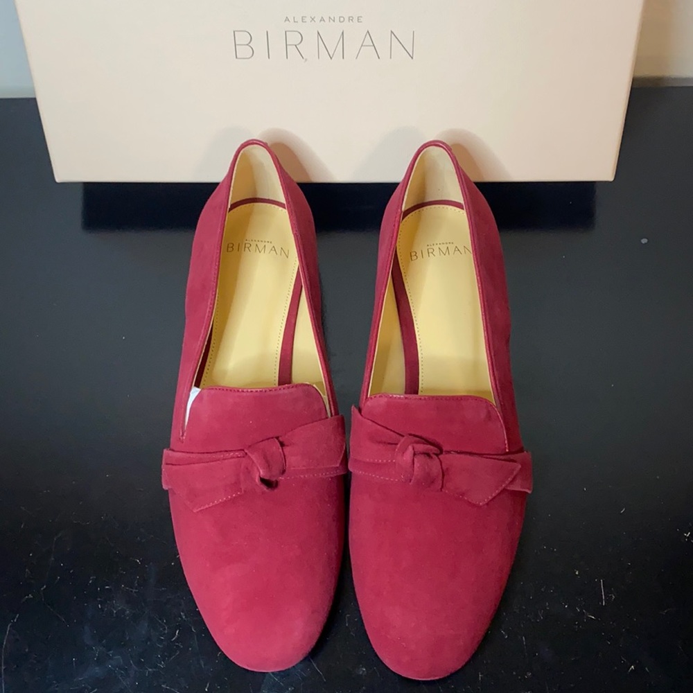Alexandre Birman Hibiscus Suede Clarita Smoking Slippers-36M